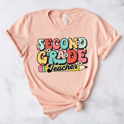 Second Grade Teacher Shirt, Gift For Teacher Back To Shool