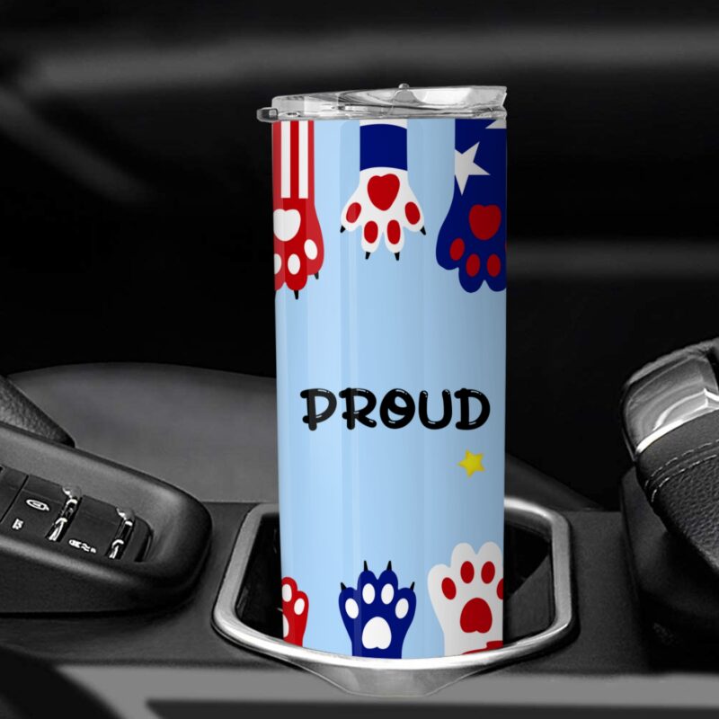 Proud Of Meowica Personalized Skinny Tumbler