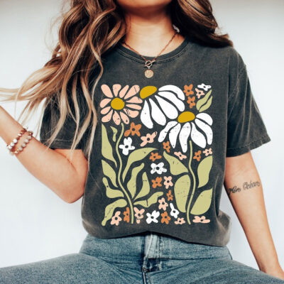 Floral Nature Shirt, Flower shirt, I Loves Nature shirt