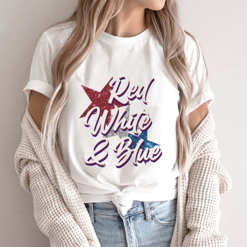 America Shirt: Red, White & Blue Independence Day Shirt
