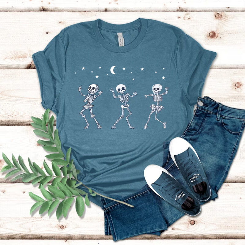 Dancing Skeletons Halloween Shirt, Halloween T-Shirts