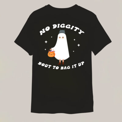 No Diggity Bout To Bag It Up - Retro Halloween Shirt