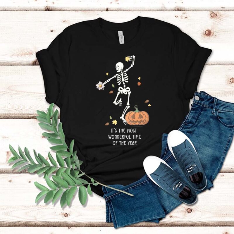 Its The Most Wonderful Time, Halloween Shirt, Gift For Halloween, Skeleton Fall Halloween