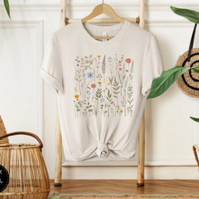 Wildflowers Lover T-Shirt - Floral Print Shirt