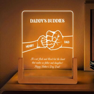 Dad Custom Moon Night Light For Specific Date