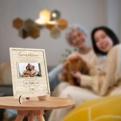 Personalized Grandma Puzzle Piece Picture Frame Gift