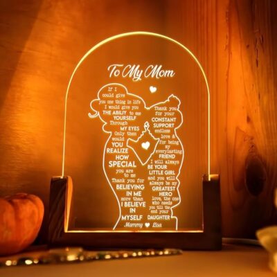Personalized Mother Daughter Lamp
