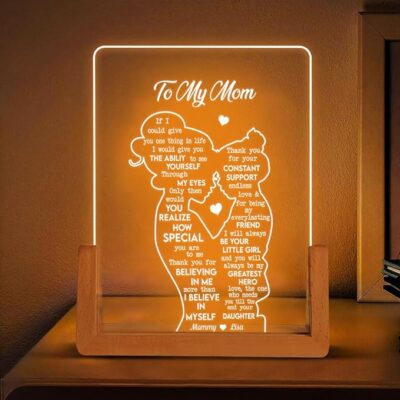 Personalized Mother Daughter Lamp