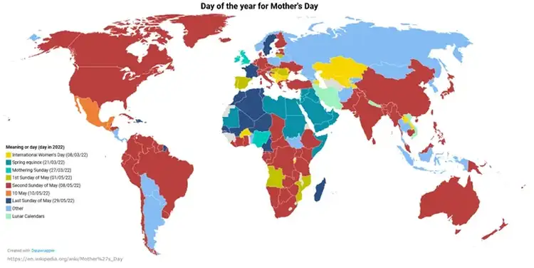 Why is Mother's Day Different in Different Countries
