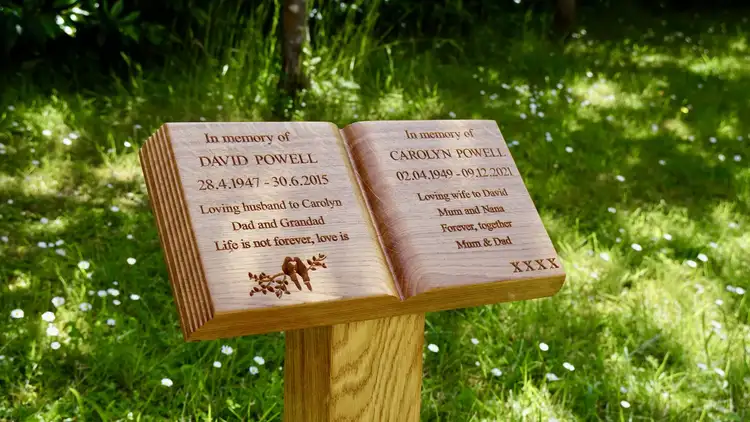 wood memorial plaques Ideas
