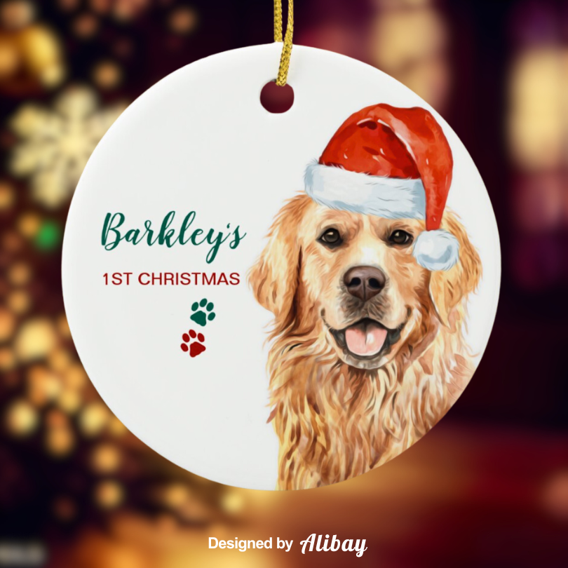 Adorable Golden Retriever Ornaments