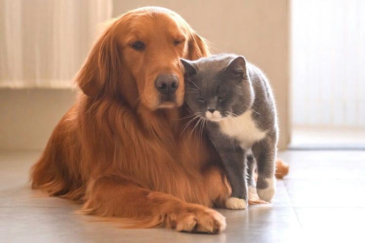 Are Golden Retrievers Good with Cats