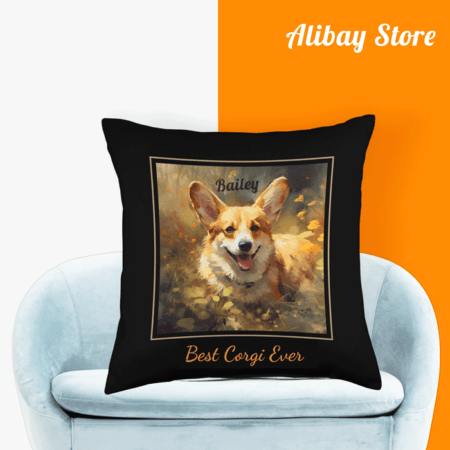 Best Corgi Pillow for Sofa Personalized Dog Pillow