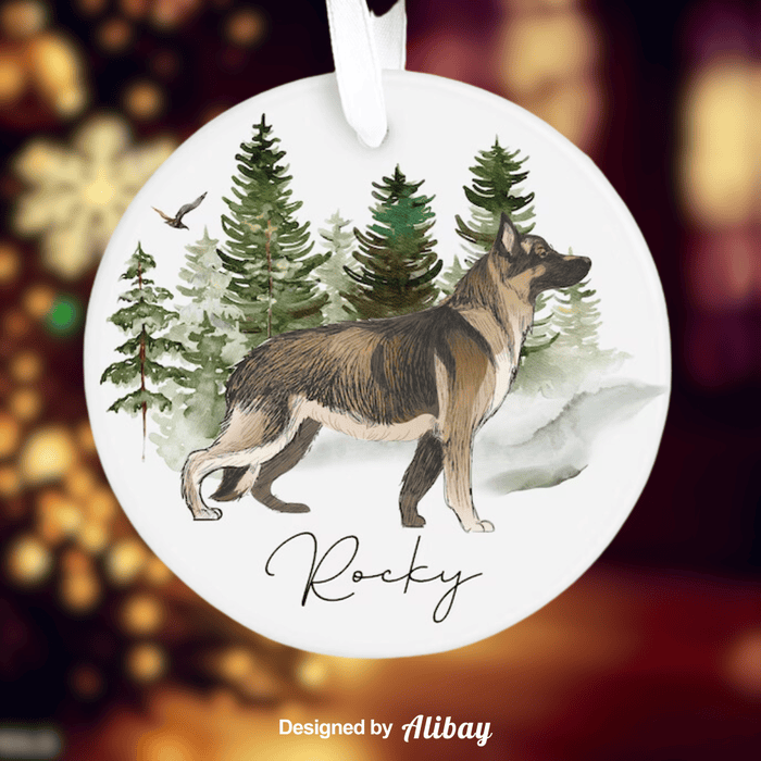 Christmas Tree Ornament | German Shepherd Ornament