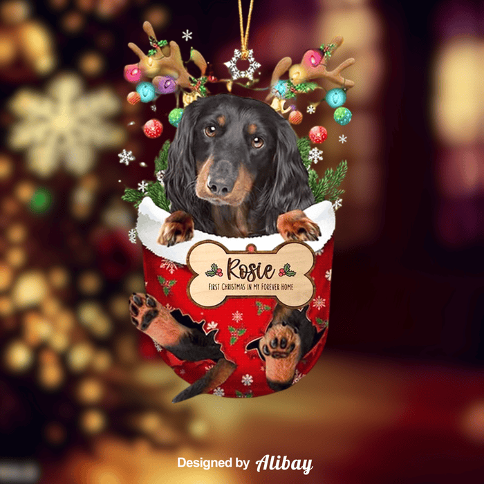 Custom Dog Name Ornament | Dachshund Ornament