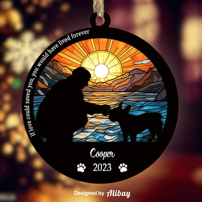 Custom Dog Suncatcher Ornament | French Bulldog Ornament