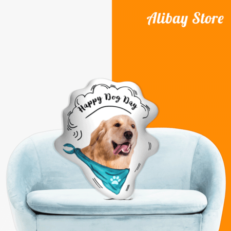 Custom Golden Retriever Face Pillow | Personalized Dog Pillow