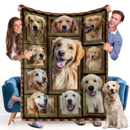 Custom Golden Retriever Blanket