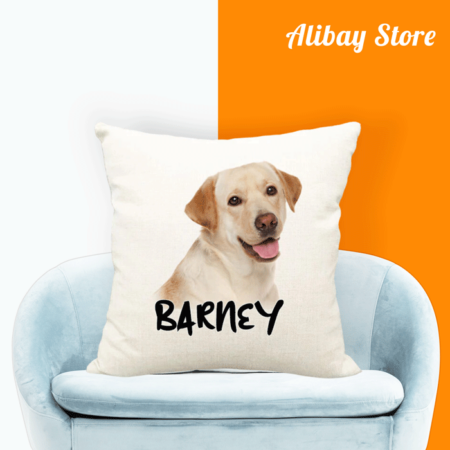 Custom Labrador Retriever Pillow | Personalized Dog Pillow