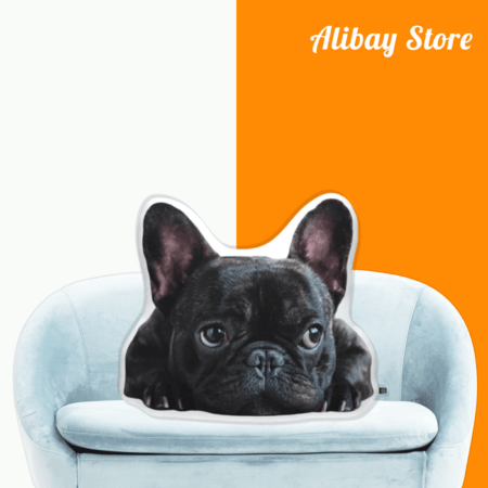 Custom Shaped French Bulldog Pillow - Personalized Dog Pillow