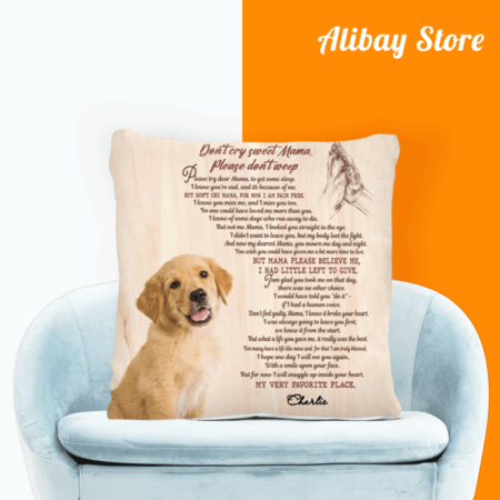 Don't Cry Sweet Mama | "Golden Retriever Pillow