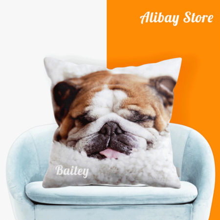 English Bulldog Pillow | Personalized Dog Pillow for Sleeping in Fluffy