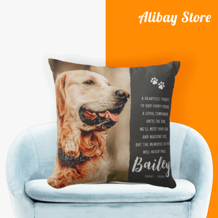 Golden Retriever Memorial Poem Pillow | Personalized Dog Pillow