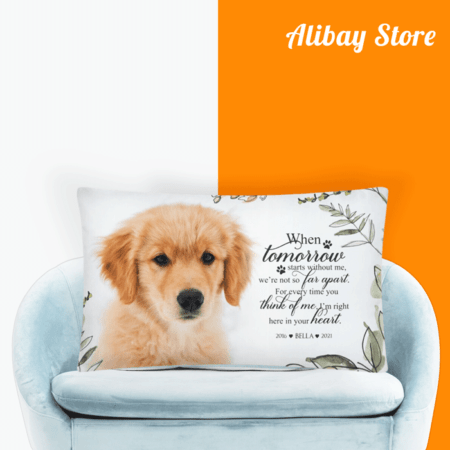 Golden Retriever Pet Loss Pillow | Personalized Dog Pillow