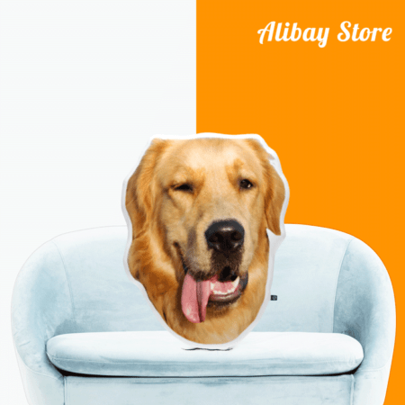 Golden Retriever Shaped Pillow | Personalized Dog Pillow