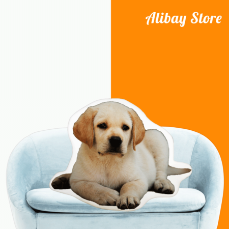 Custom Shaped Labrador Retriever Pillow | Personalized Dog Pillow