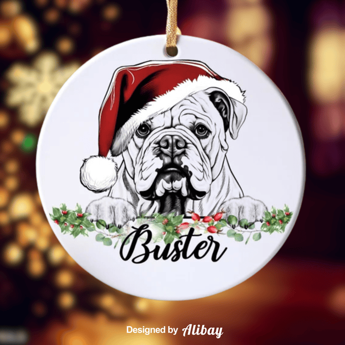 New Dog Name Ornament | French Bulldog Ornament