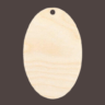 Oval Wooden Pet Ornament