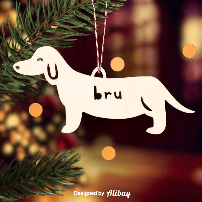 Personalized Dachshund Ornament | Custom Pet Decor