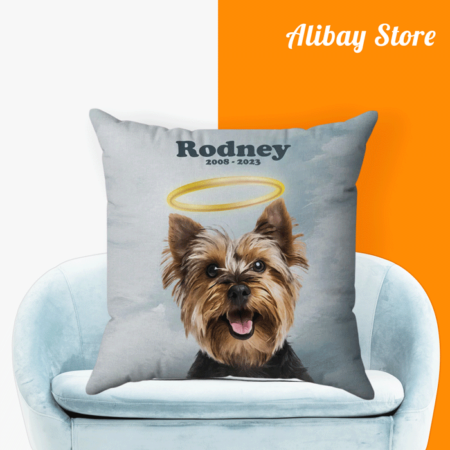 Personalized Memorial Dog Pillow | Yorkshire Terrier Pillow