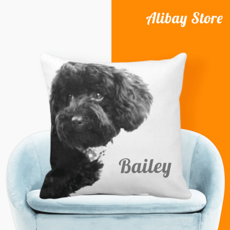 Poodle Pillow Featuring Cute Small Dog Puppy Toy