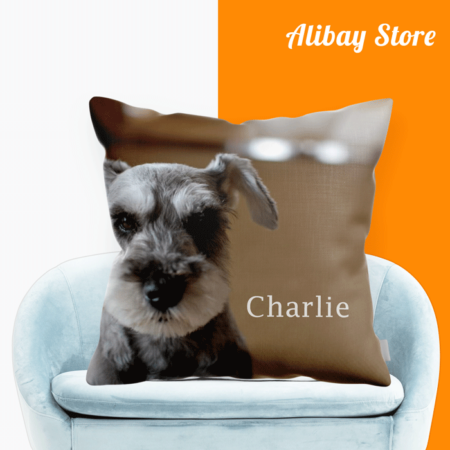 Puppy Design | Personalized Schnauzer Pillow