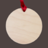 Round Wooden Pet Ornament