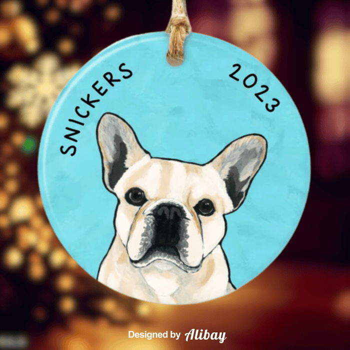 No.1 Dog Christmas Tree Decoration | French Bulldog Ornament