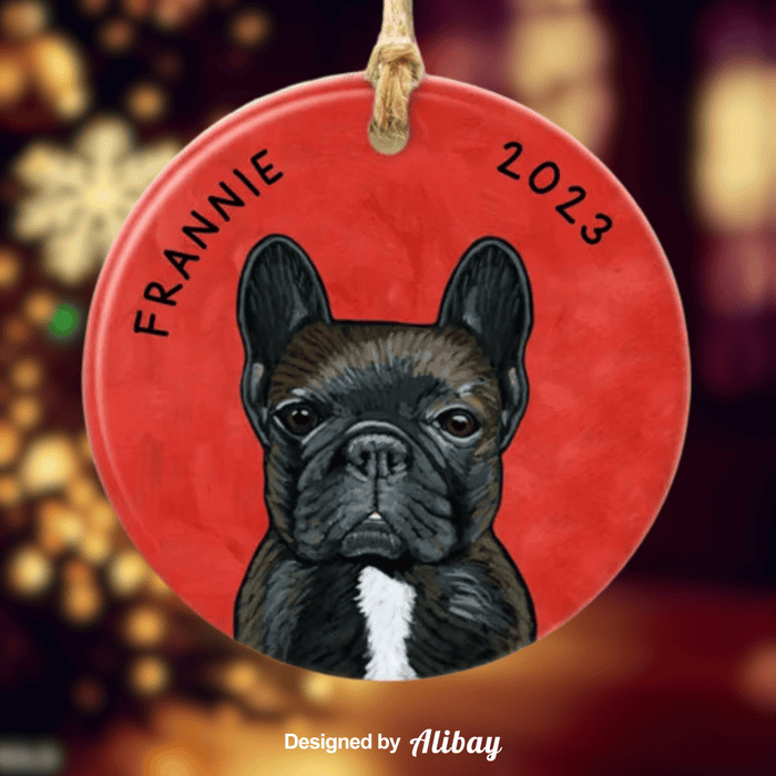 Dog Christmas Tree Decoration | French Bulldog Ornament