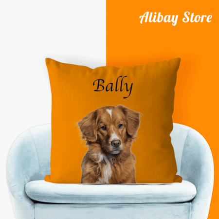 Yellow Golden Retriever Pillow | Personalized Dog Pillow